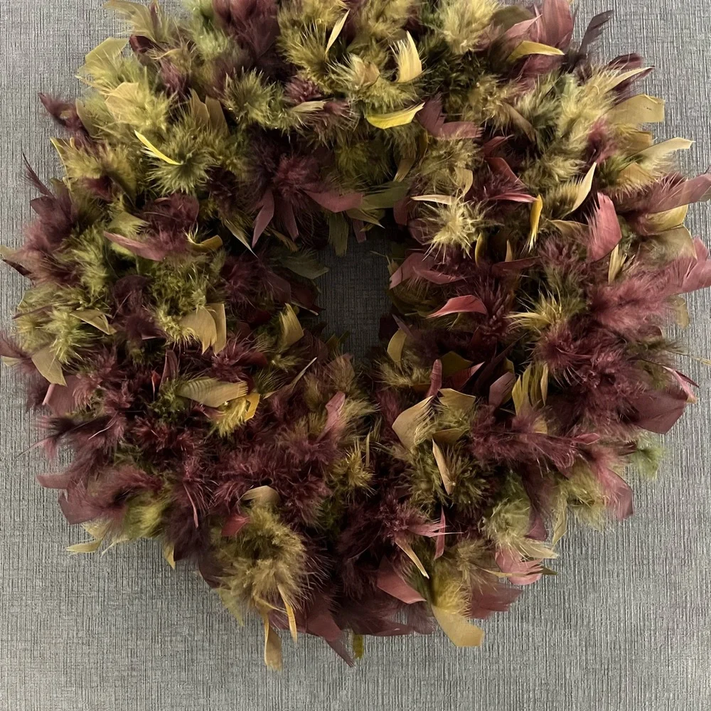 Angel Wreaths Feather Wreath Festive NWT